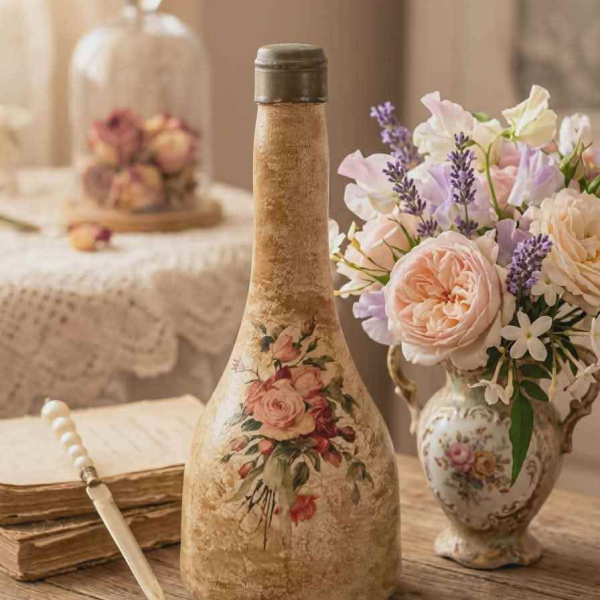Μπουκάλι decoupage